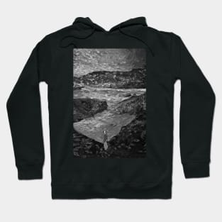 Woman on the Rocky Shore! Hoodie